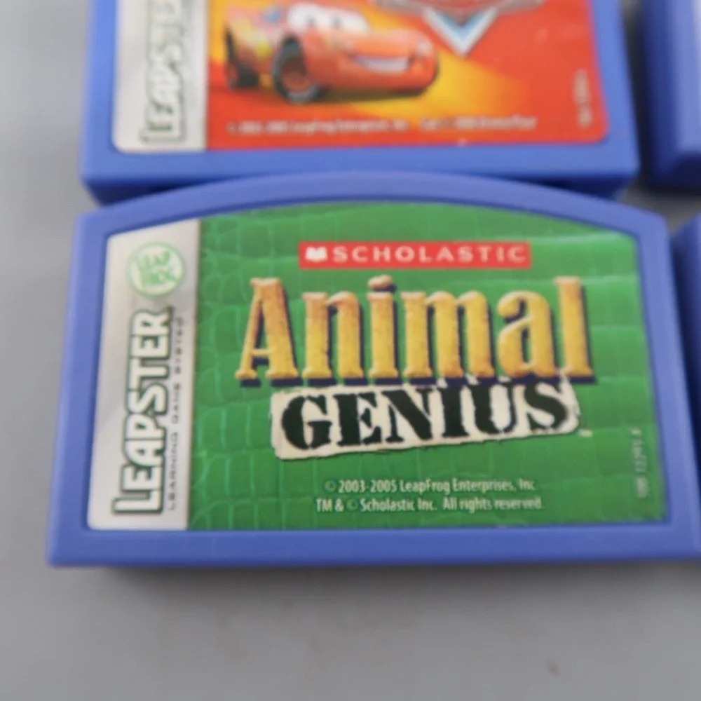Lot Of 5 Leapster Games Disney Cars Incredibles ISpy Animal Genius Ages 6-9